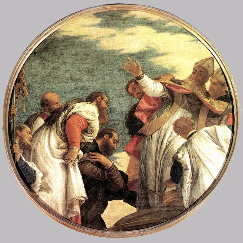 The People of Myra Welcoming Saint Nicholas