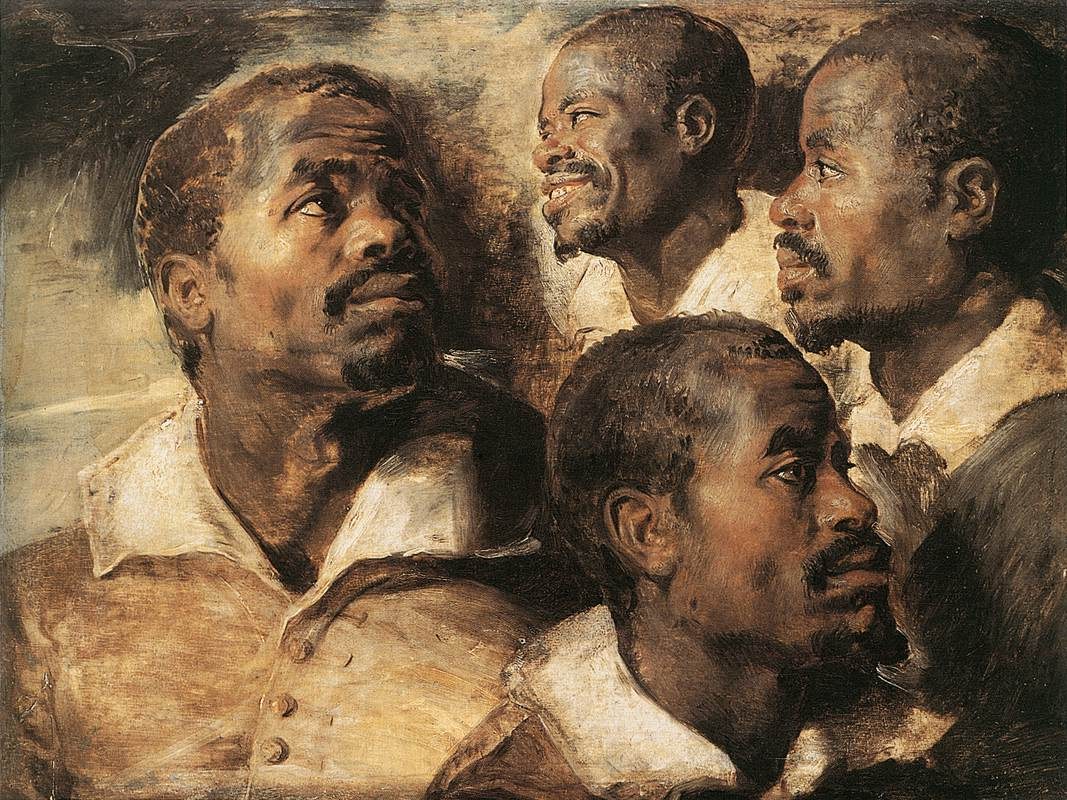 Four Studies of the Head of an African Man