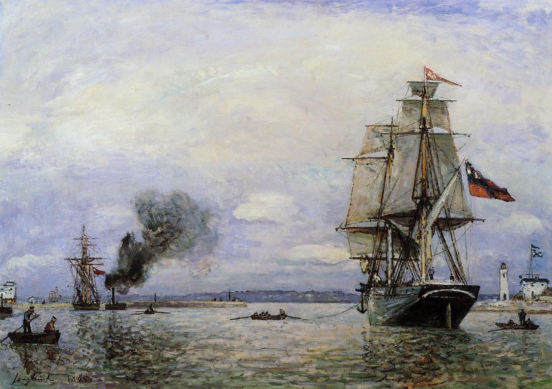 Johan Berthold Leaving the Port of Honfleur