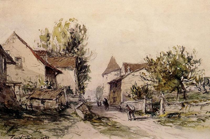 Johan Berthold Peasants Returning to the Farm