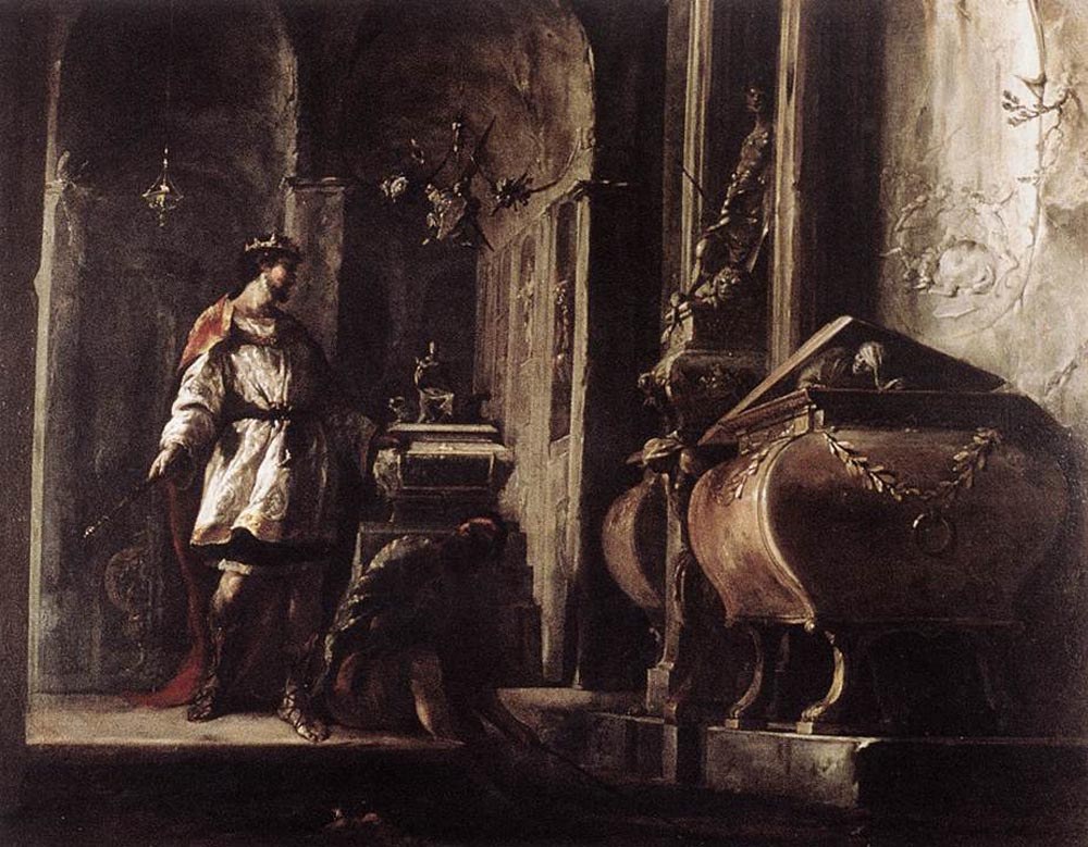 Alexander The Great Before The Tomb Of Achilles
