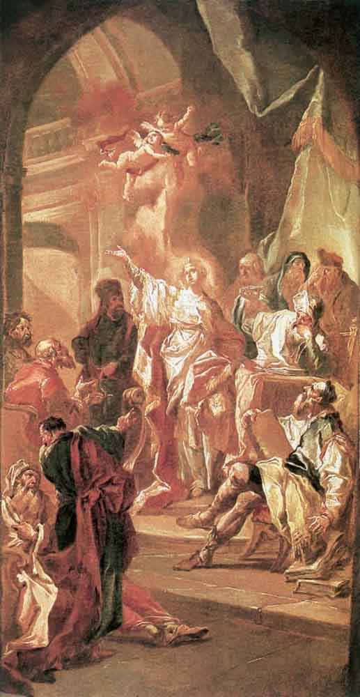 The Dispute Between St Catherine Of Alexandria And The Philosophers