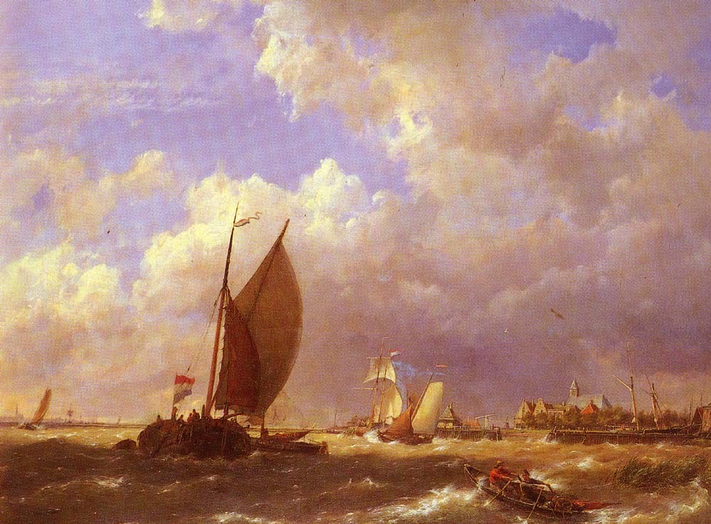 Dommelshuizen Cornelis Christiaan A Sunlit Dock