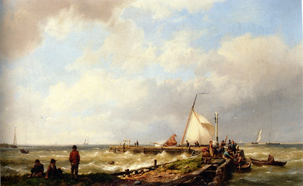 Hermanus Koekkoek Bringing in the Catch