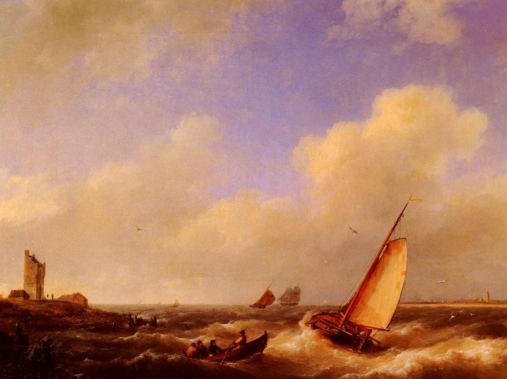 Hermanus The Scheldt River At Flessinghe