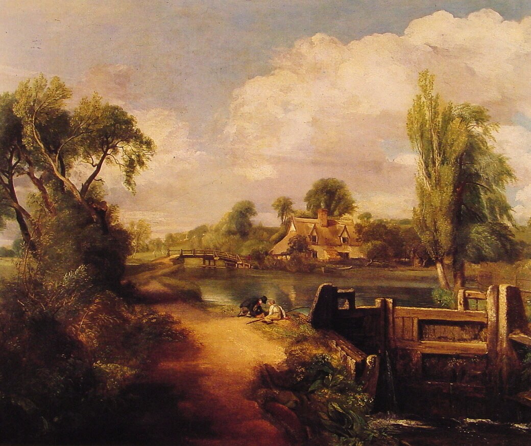 Landscape Boys Fishing