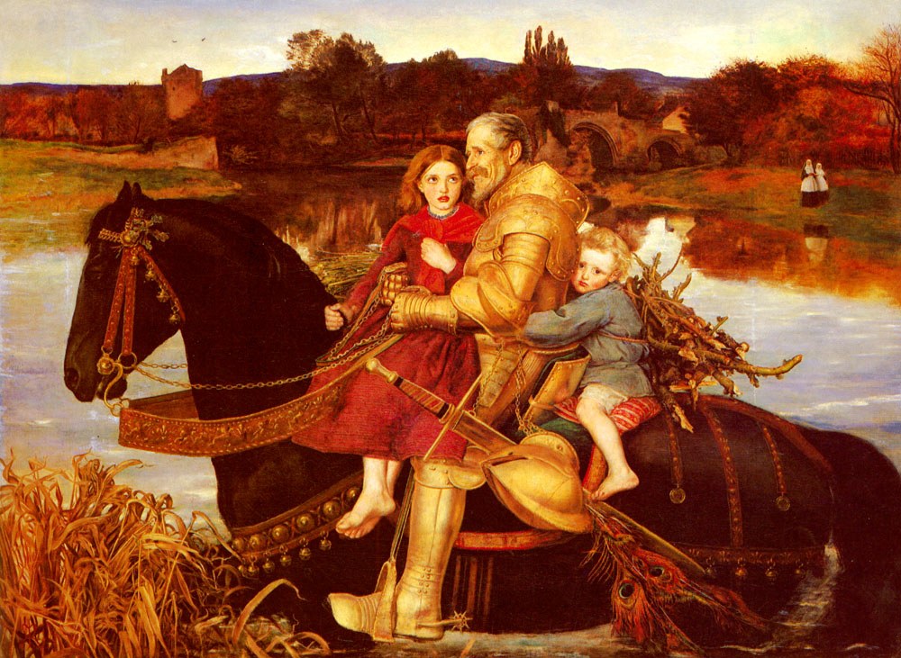 Sir John Everett A Dream Of The Past Sir Isumbras At The Ford