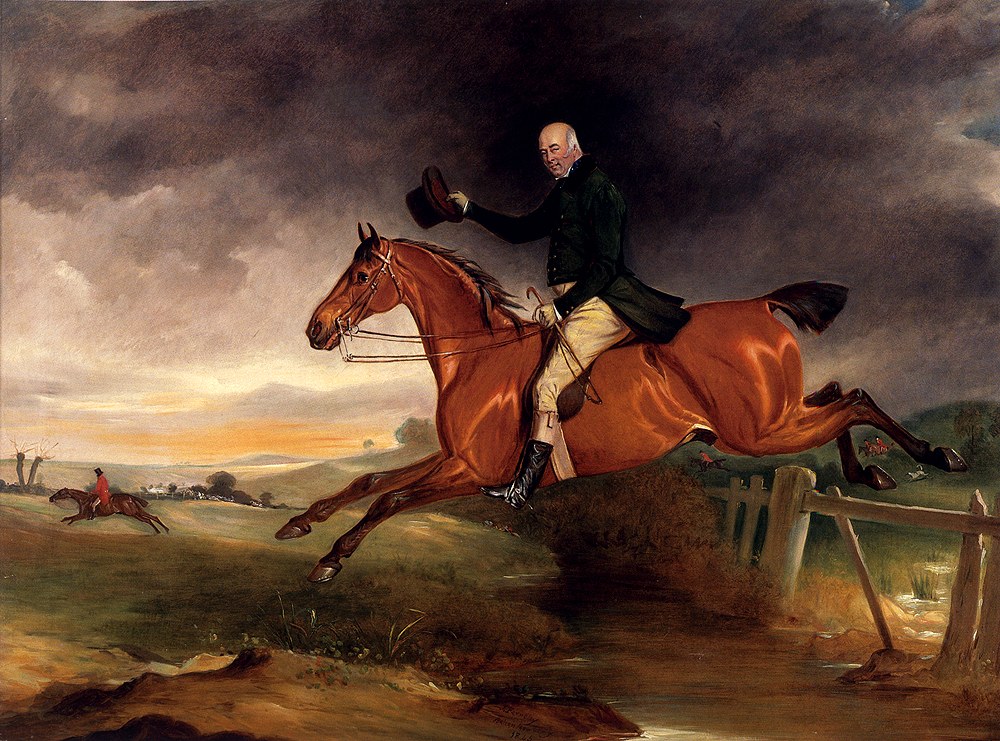 Ferneley John Mr George Marriott On His Bay Hunter Taking A Fence