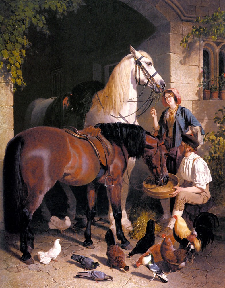 Herring Snr John Frederick Feeding The Arab