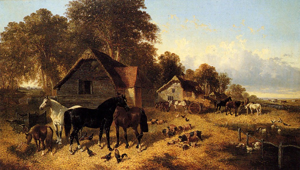 Herring John Frederick A Flourishing Farmyard