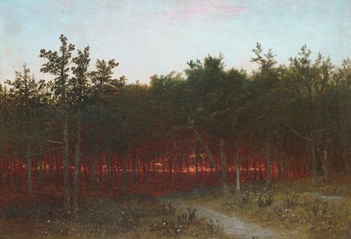 John F Twilight In The Cedars At Darien Connecticut