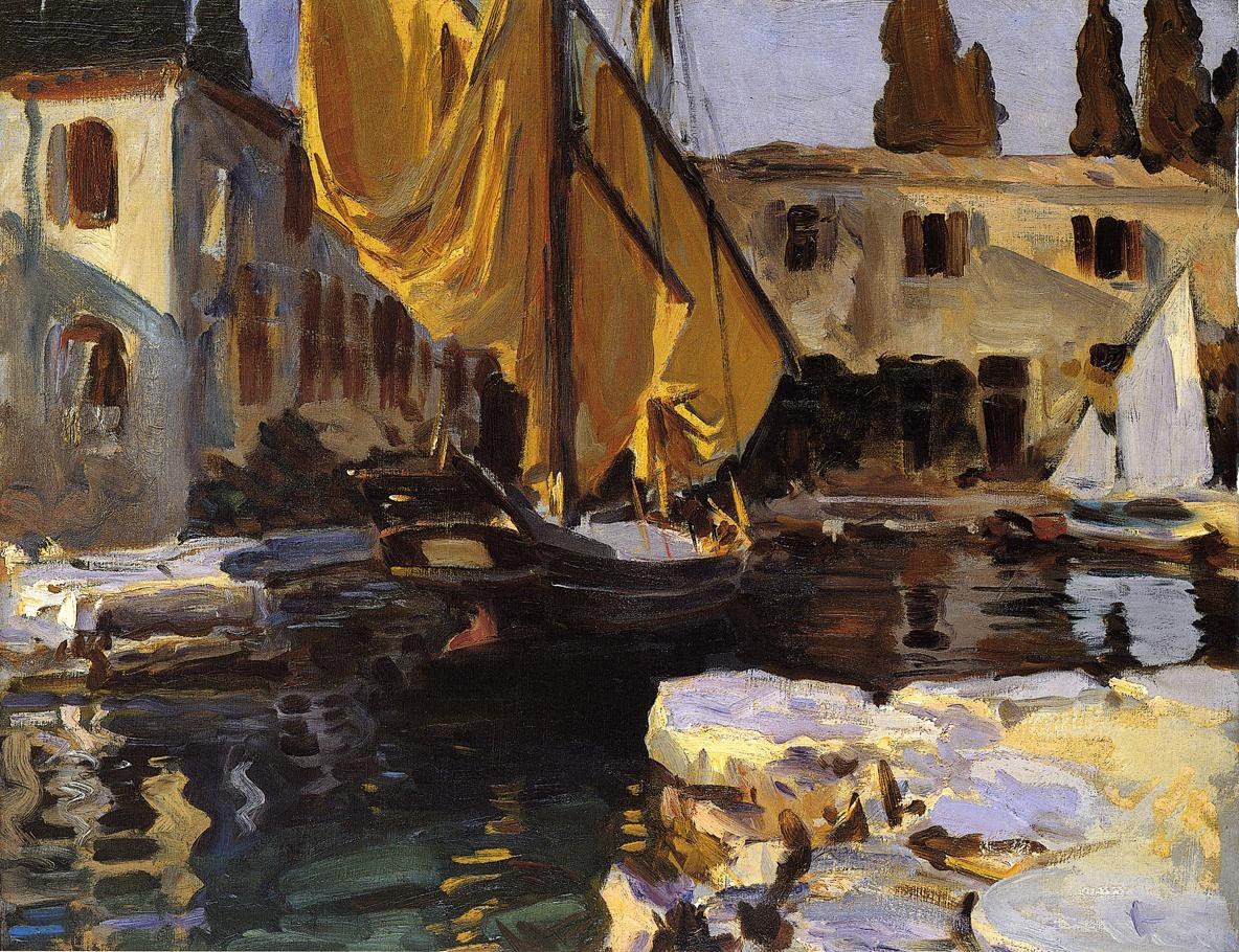 Boat with The Golden Sail San Vigilio