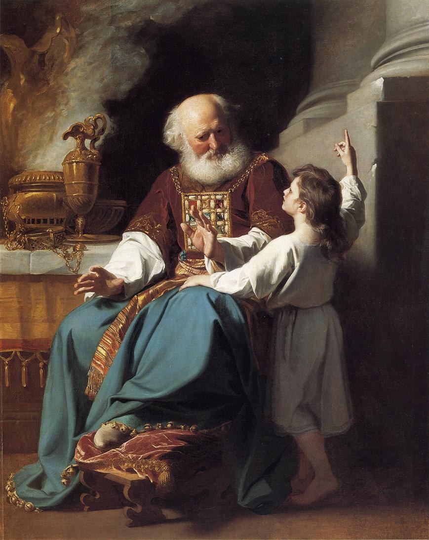 Samuel Reading to Eli the Judgments of God Upon Eli-s House