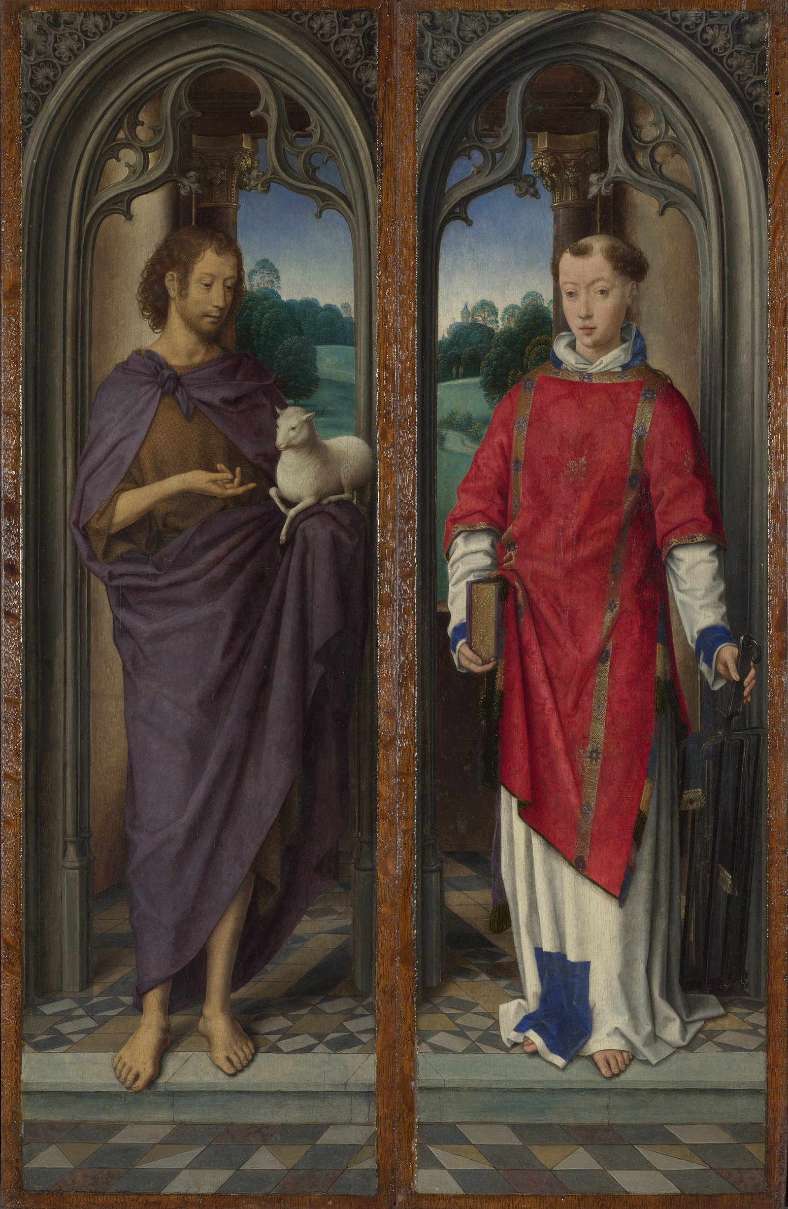 Two Panels from a Triptych