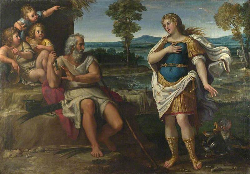 Annibale Carracci (1560-1609) (circle of) - Erminia takes Refuge with the Shepherds - NG88 - National Gallery.jpg