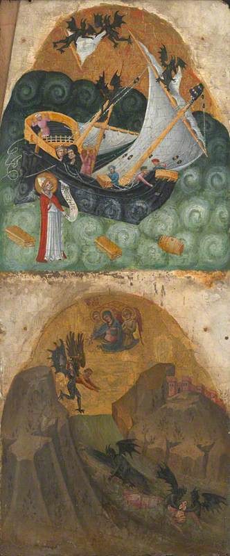 Dalmatian School - Helsinus saved from a Shipwreck and A French Canon drowned by Devils - NG4250.4 - National Gallery.jpg