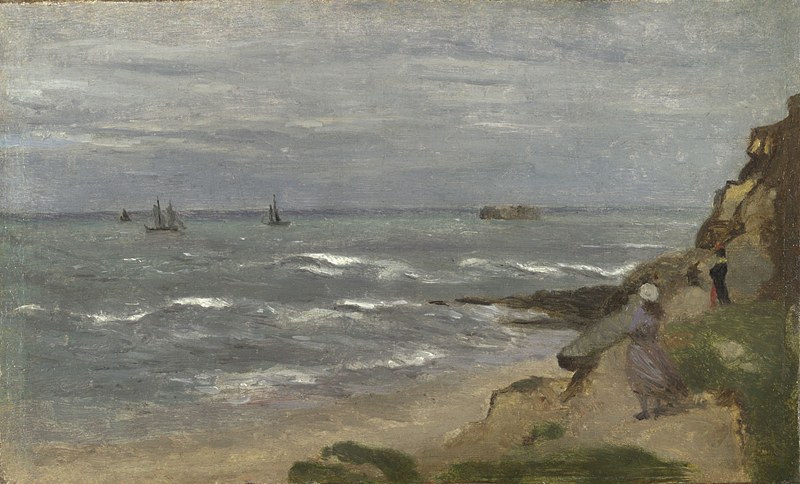 Corot - Seascape with Figures on Cliffs, probably 1865-75.jpg