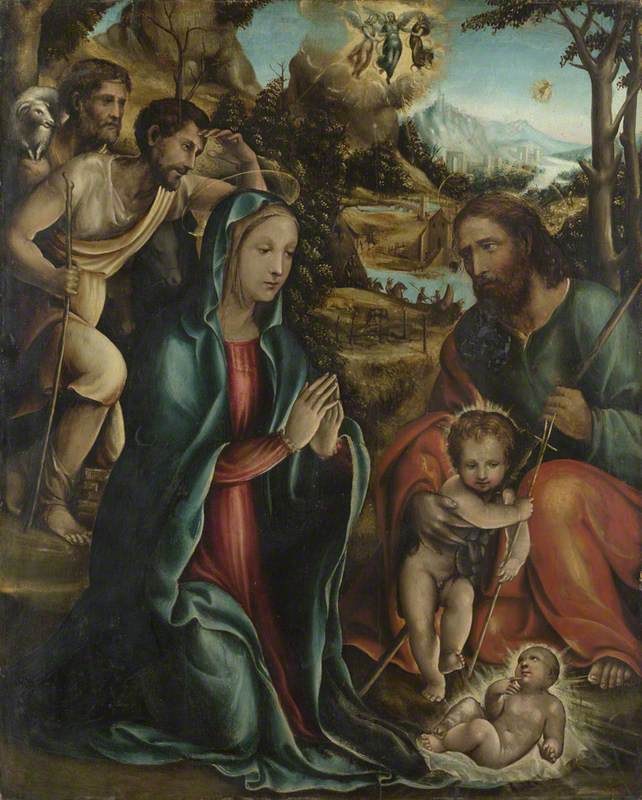 Sodoma (1477-1549) (follower of) - The Nativity with the Infant Baptist and Shepherds - NG4647 - National Gallery.jpg