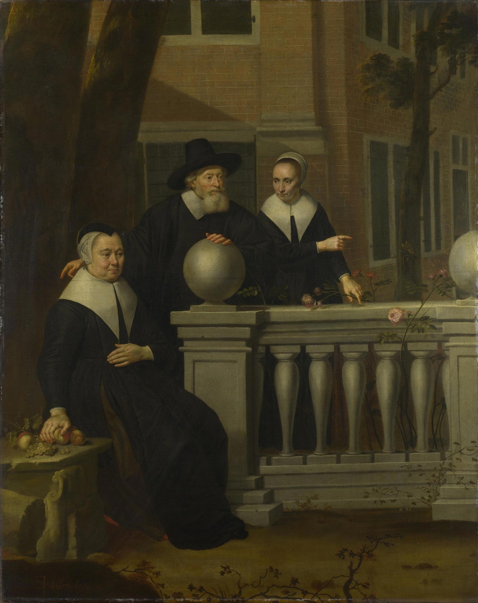 Portrait of an Elderly Man and Two Women