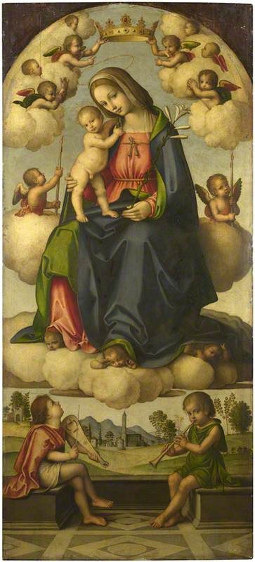 Giovanni Battista da Faenza (c.1465-1516) - The Virgin and Child in Glory - NG282 - National Gallery.jpg