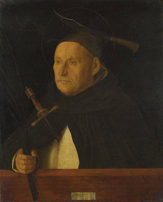 Bellini - A Dominican, with the Attributes of Saint Peter Martyr, about 1490-1500.jpg