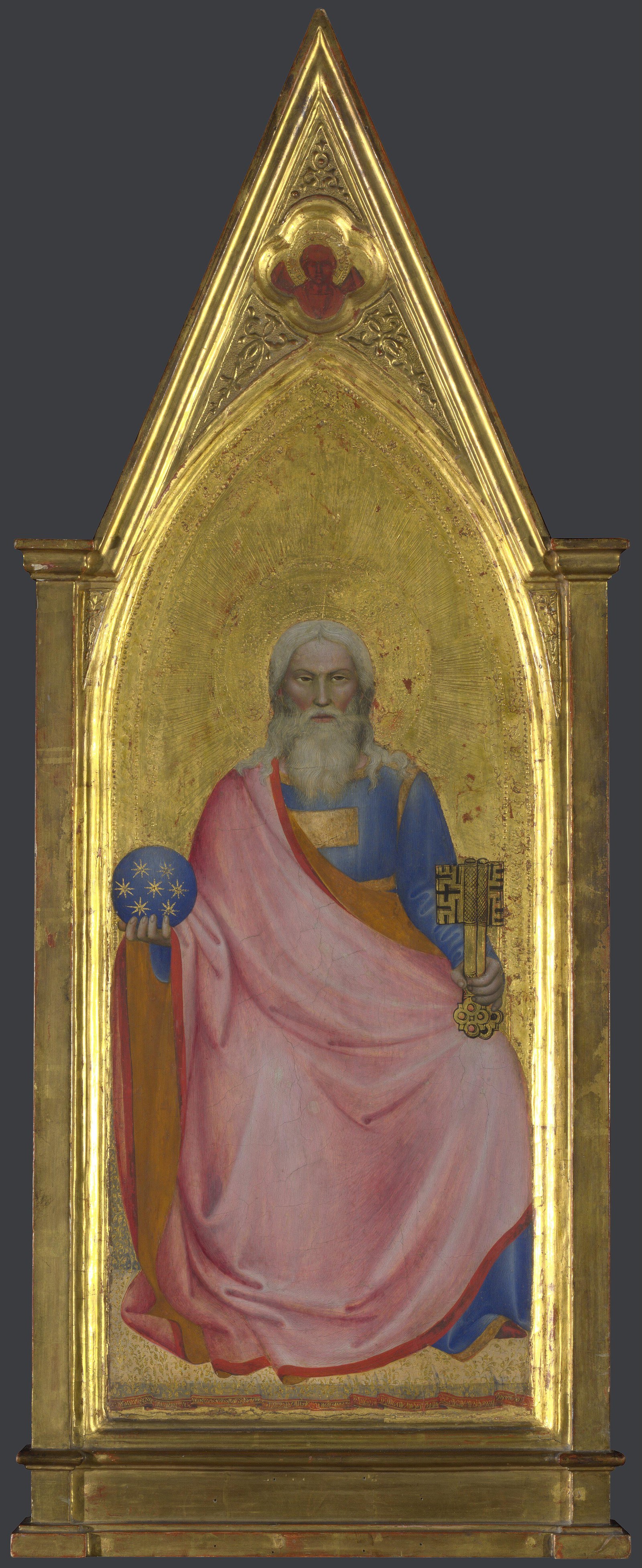 Giovanni da Milano (active 1346-1369) - Christ of the Apocalypse, Central Pinnacle Panel - NG579.6 - National Gallery.jpg