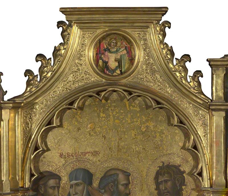 Giovanni dal Ponte (1385-c.1437) - Saint Michael, Roundel above Left Panel - NG580.6 - National Gallery.jpg