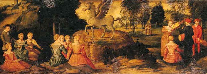 Romanino, Girolamo - Pegasus and the Muses - 1540s.jpeg