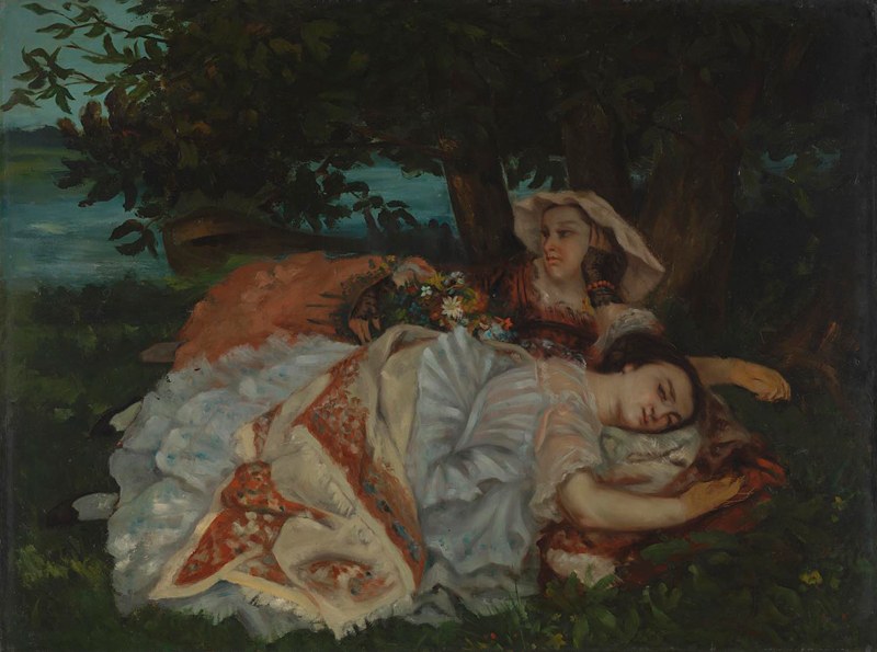 Young Ladies on the Bank of the Seine, before 1857.jpg