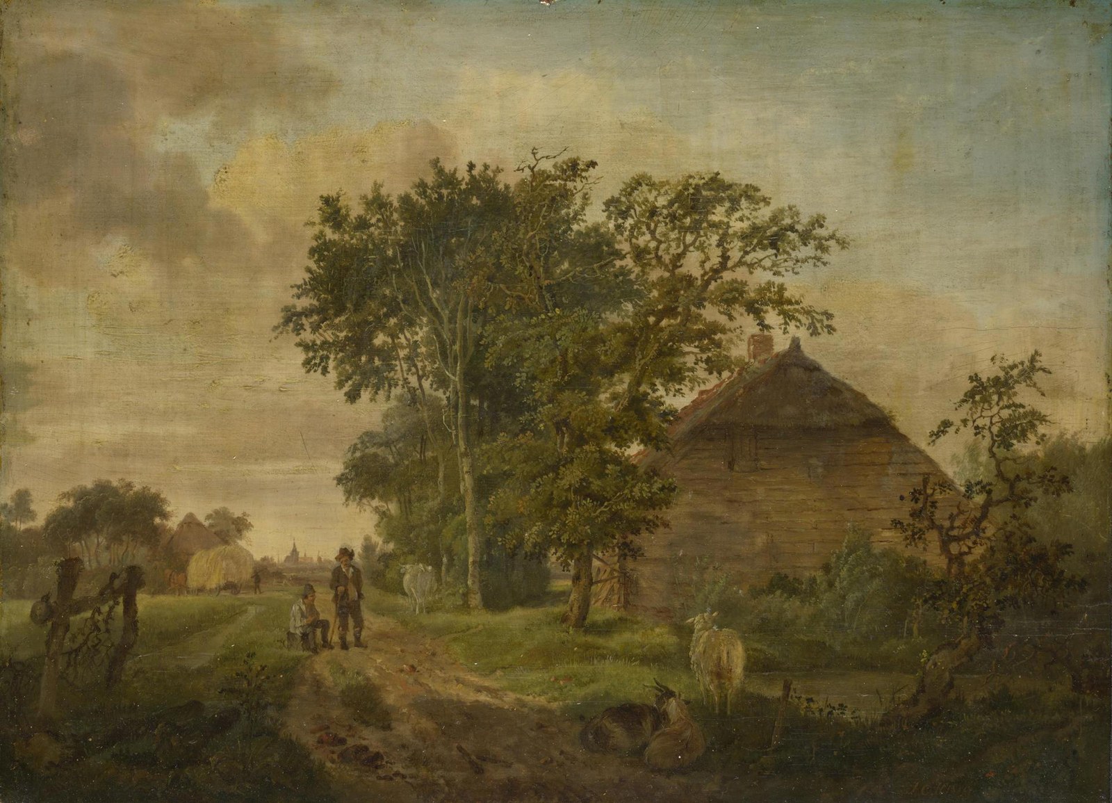 A Road by a Cottage