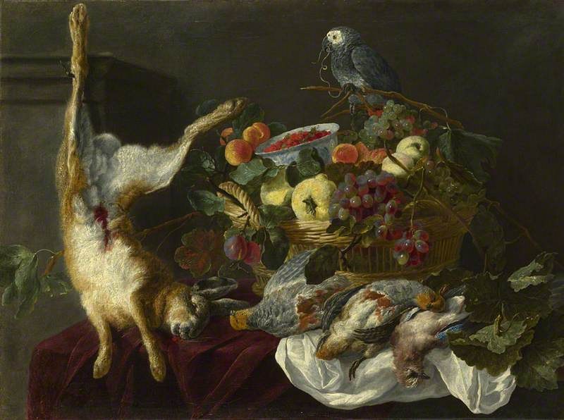 Jan Fyt (1611-1661) (attributed to) - A Still Life with Fruit, Dead Game and a Parrot - NG6335 - National Gallery.jpg