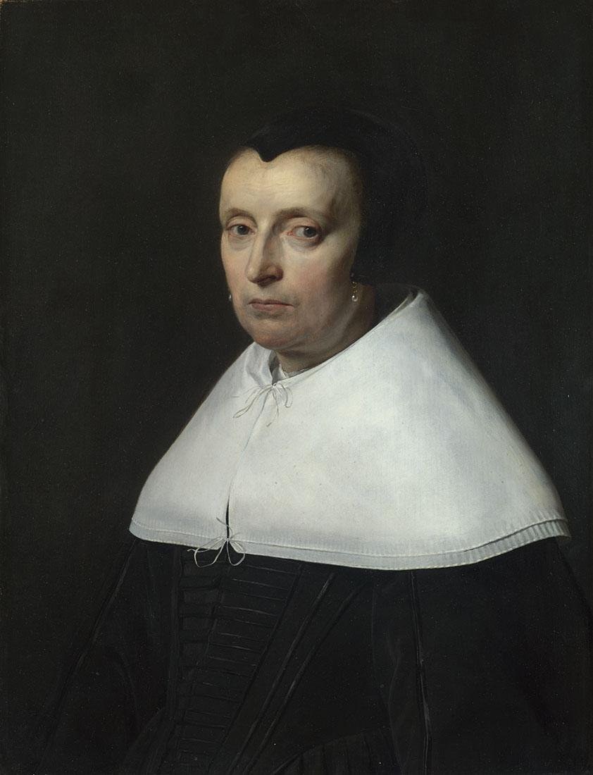 Jan de Bray - Portrait of a Woman in a Black Cap.jpg