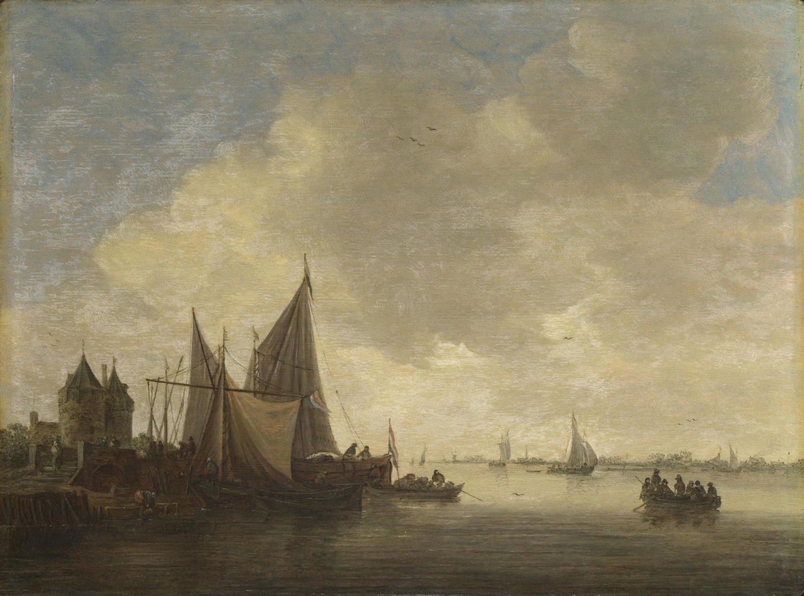 The Mouth of an Estuary with a Gateway