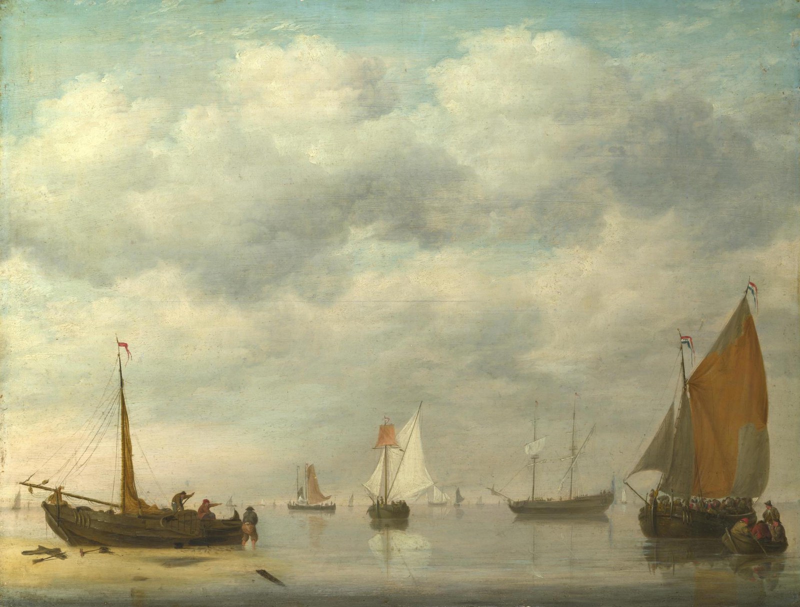 Dutch Vessels in Calm Water