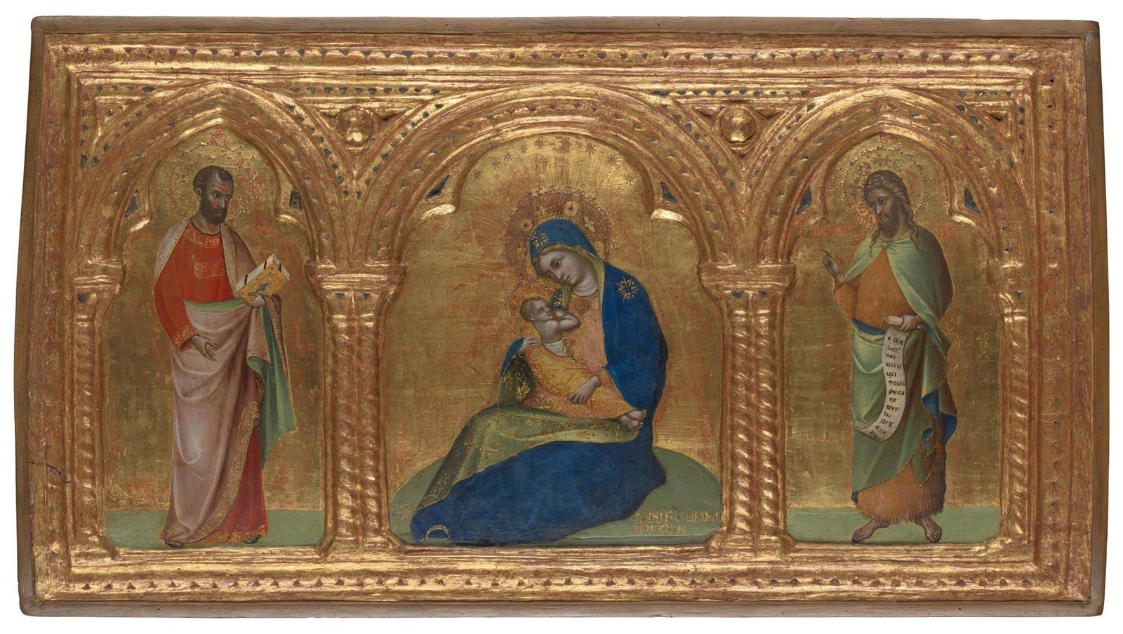 The Madonna of Humility with Saints Mark and John
