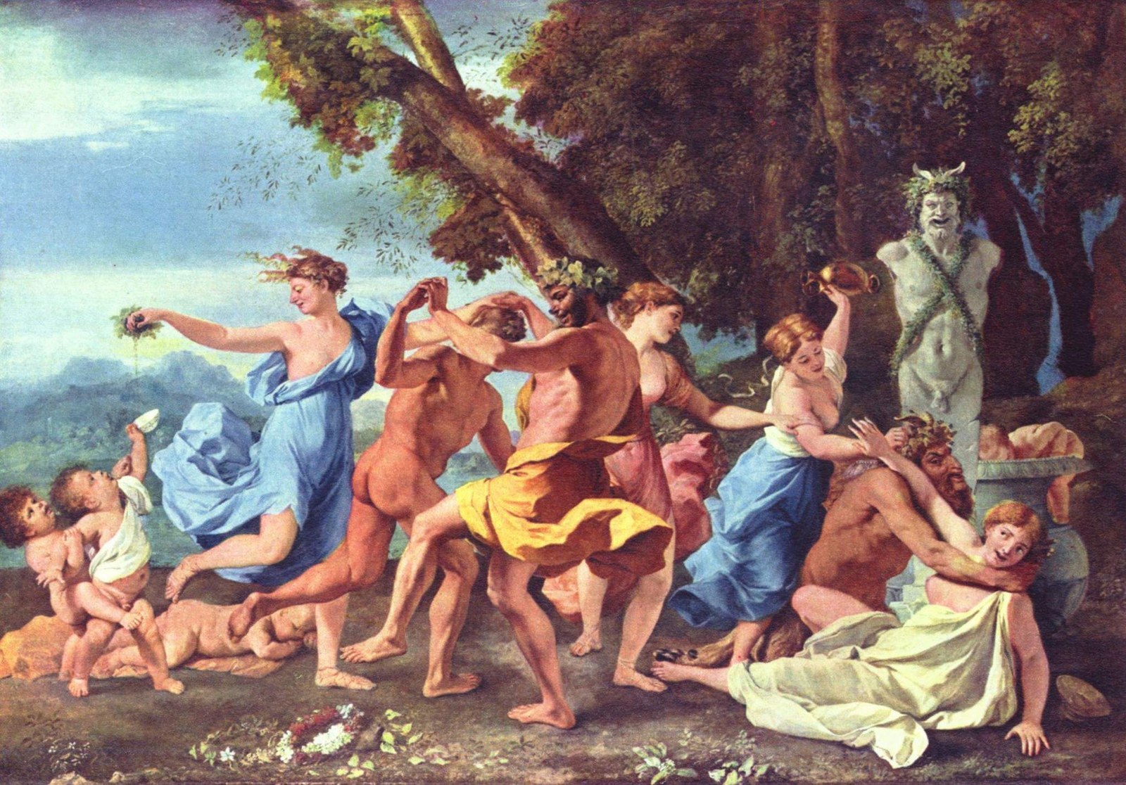 Poussin, A Bacchanalian Revel before a Term (1632).jpg