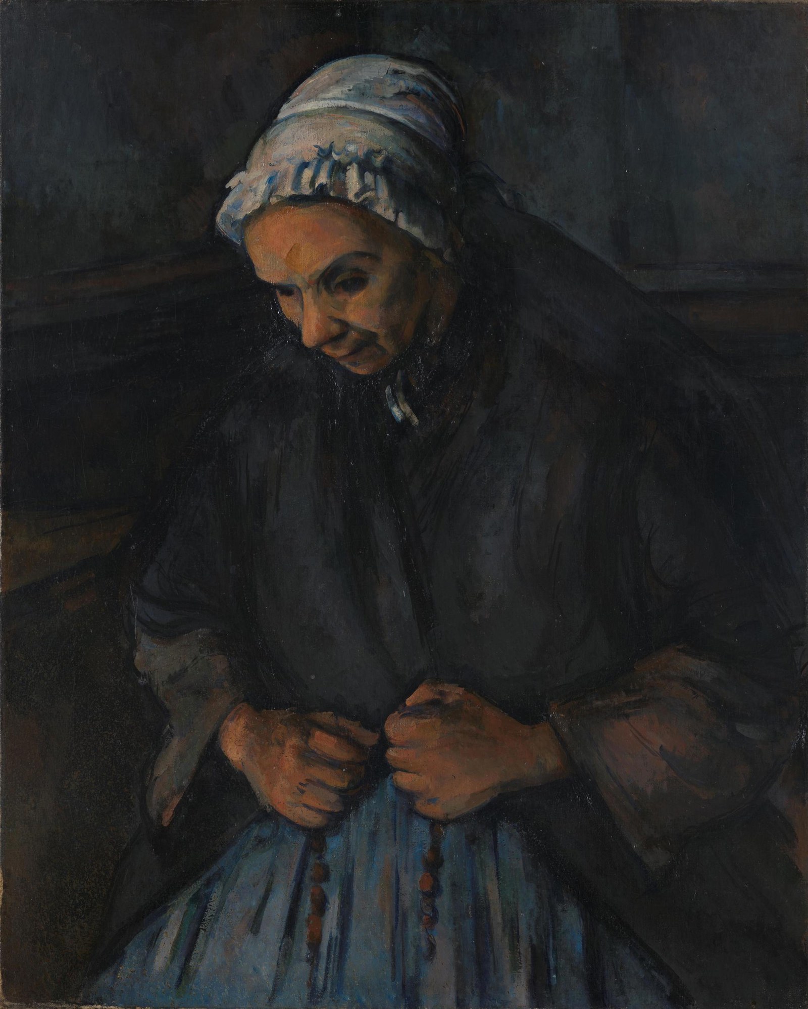An Old Woman with a Rosary