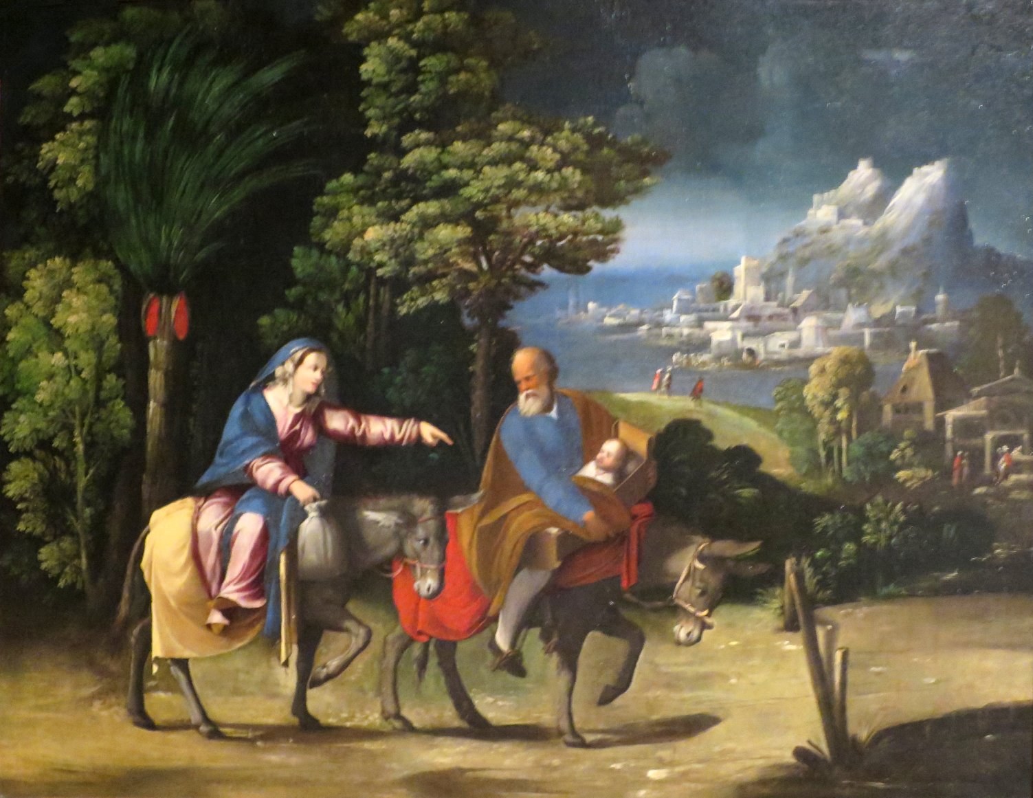 'The Flight into Egypt' by Battista Dossi and Dosso Dossi