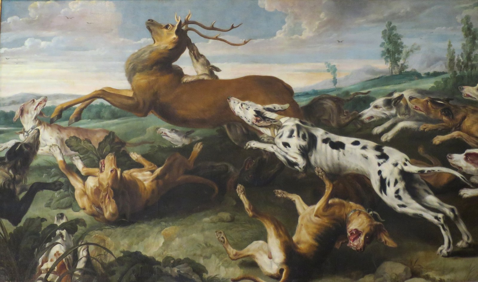 'Stag Hunt' by Pauwel de Vos and Jan Wildens, 1630s, The Hermitage
