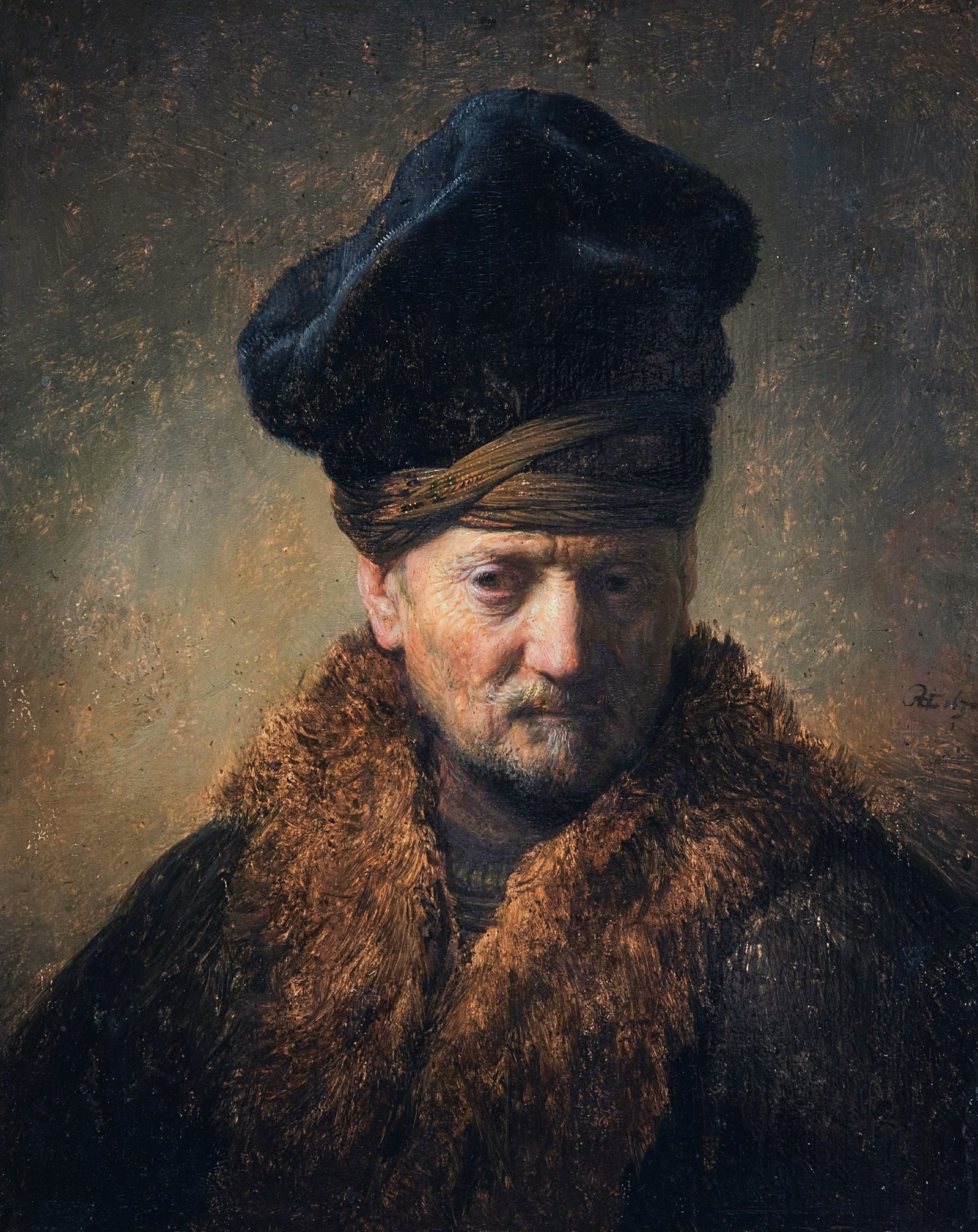 Bust of an Old Man in a Fur Cap