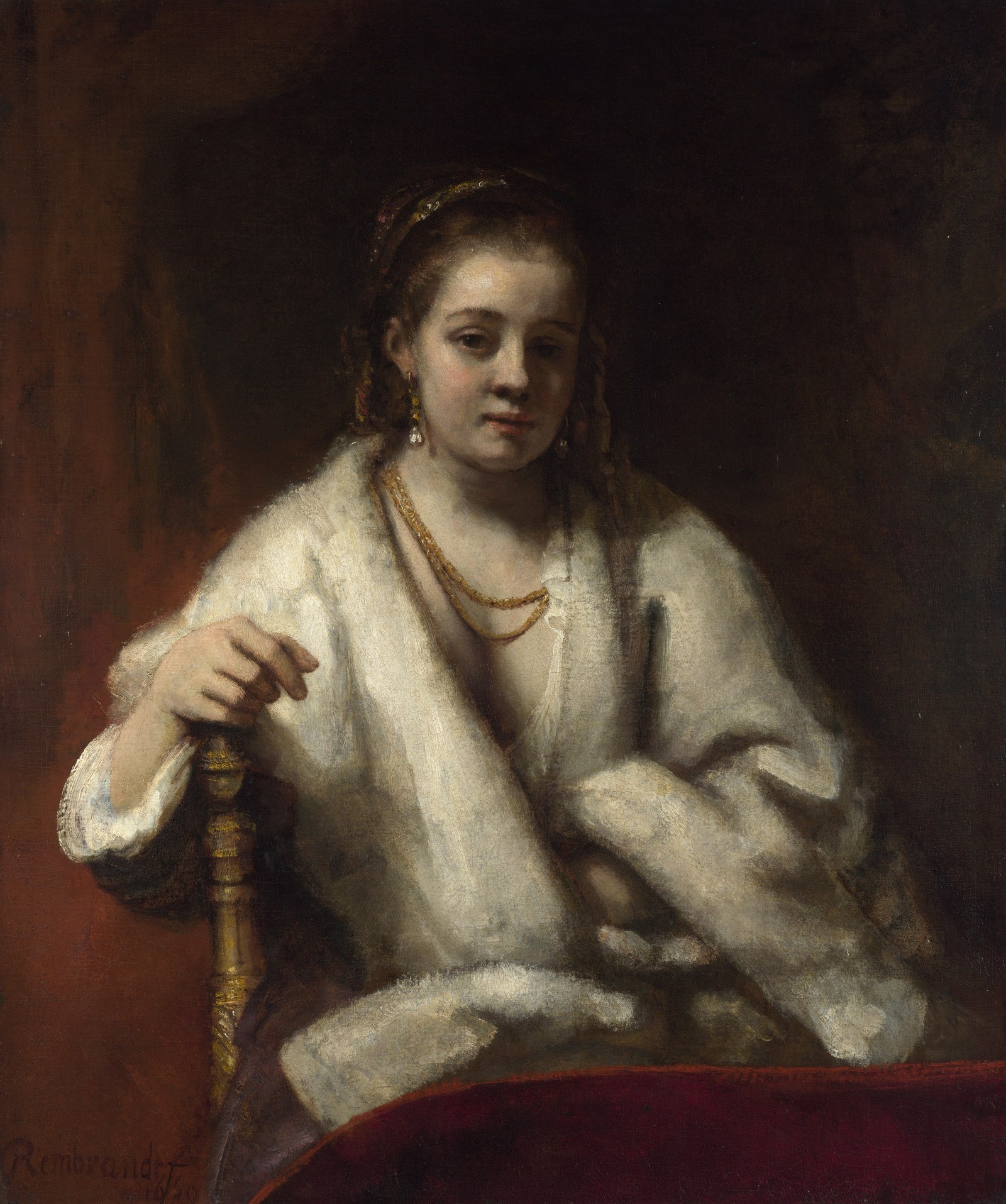 Hendrickje with Fur Wrap