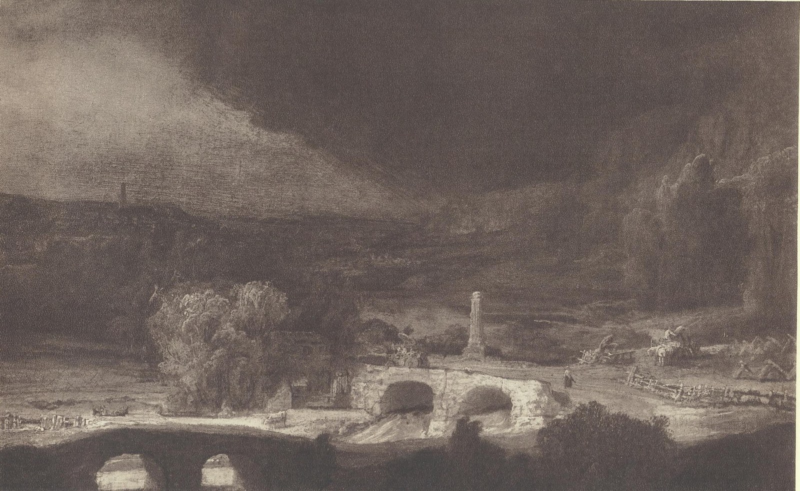 Landscape with Two Bridges