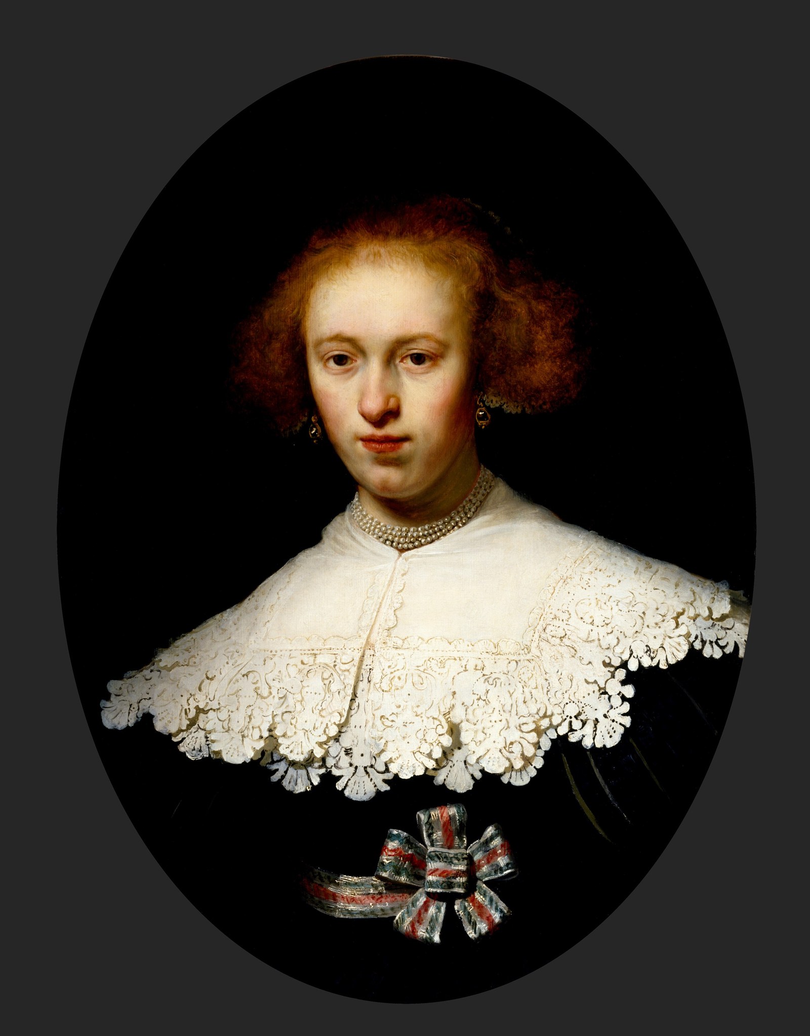 Portrait of a Young Woman (formerly seen as oval portrait of Oopjen Coppit)