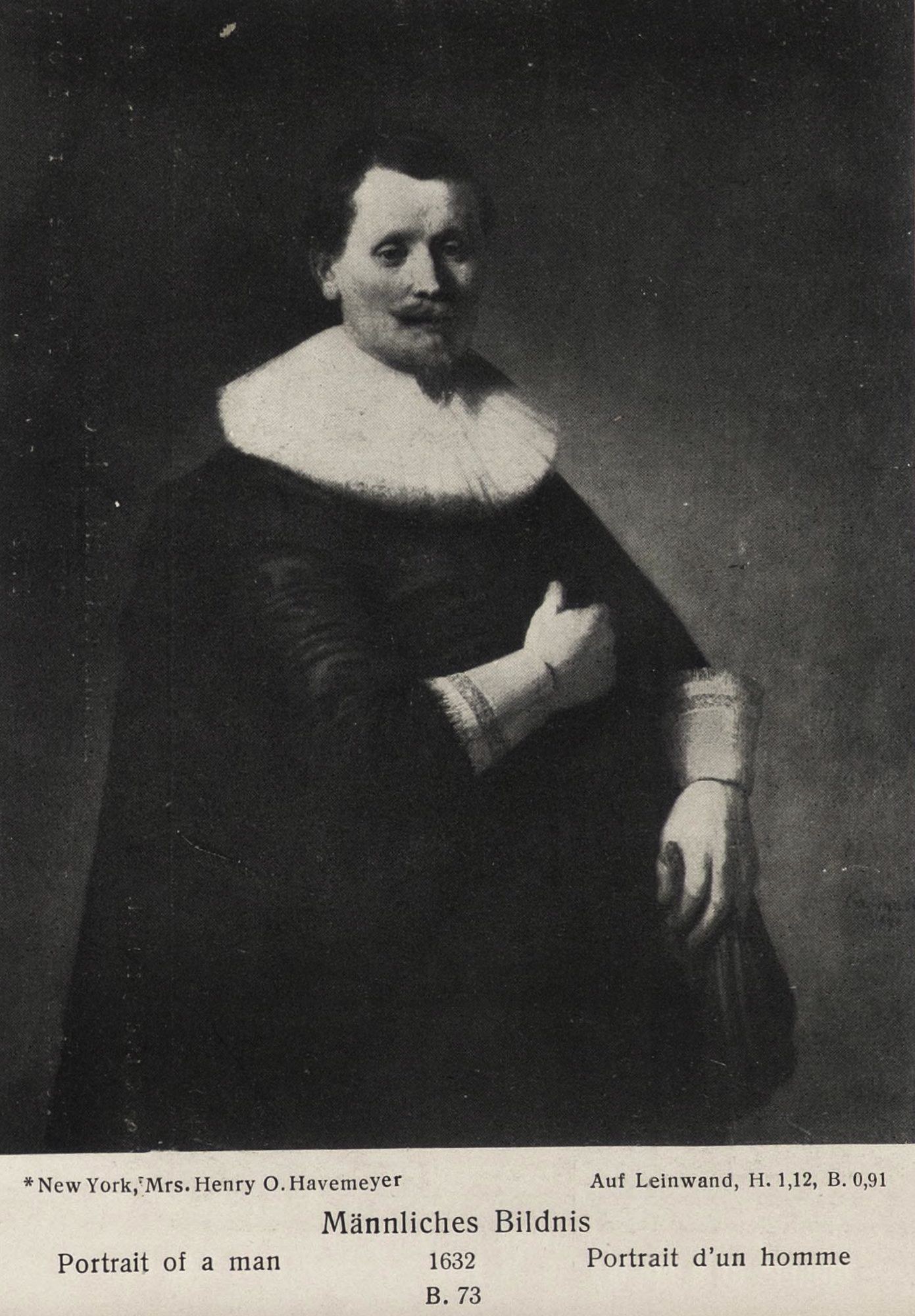 Portrait of a Man with Gloves