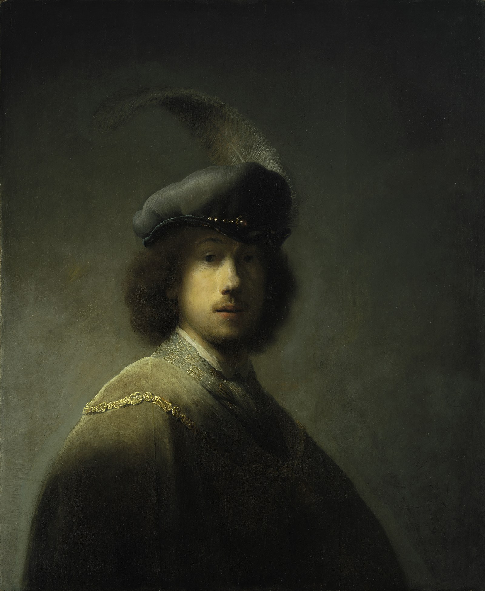 Self-portrait with Feathered Beret