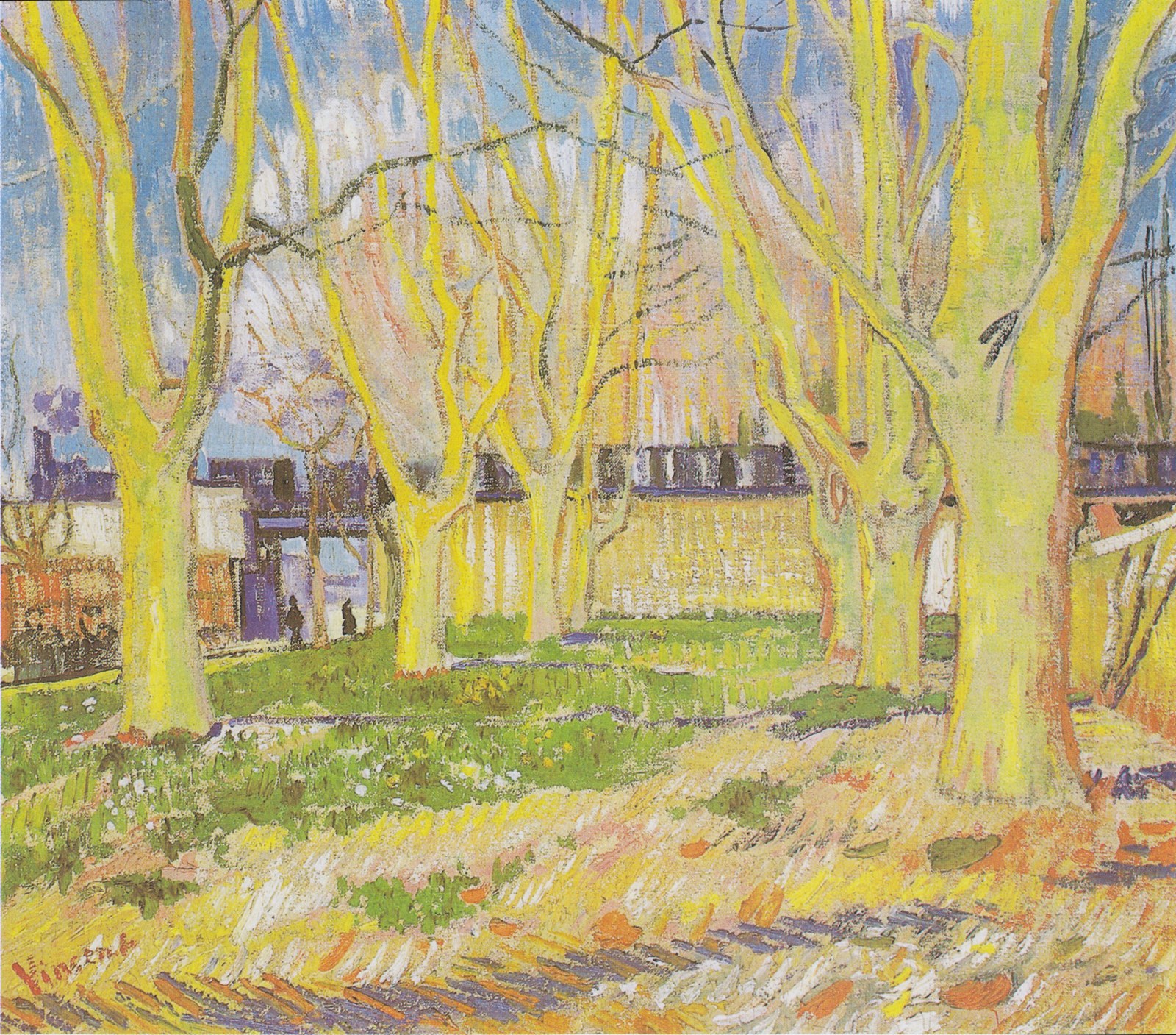 Avenue of Plane Trees near Arles Station