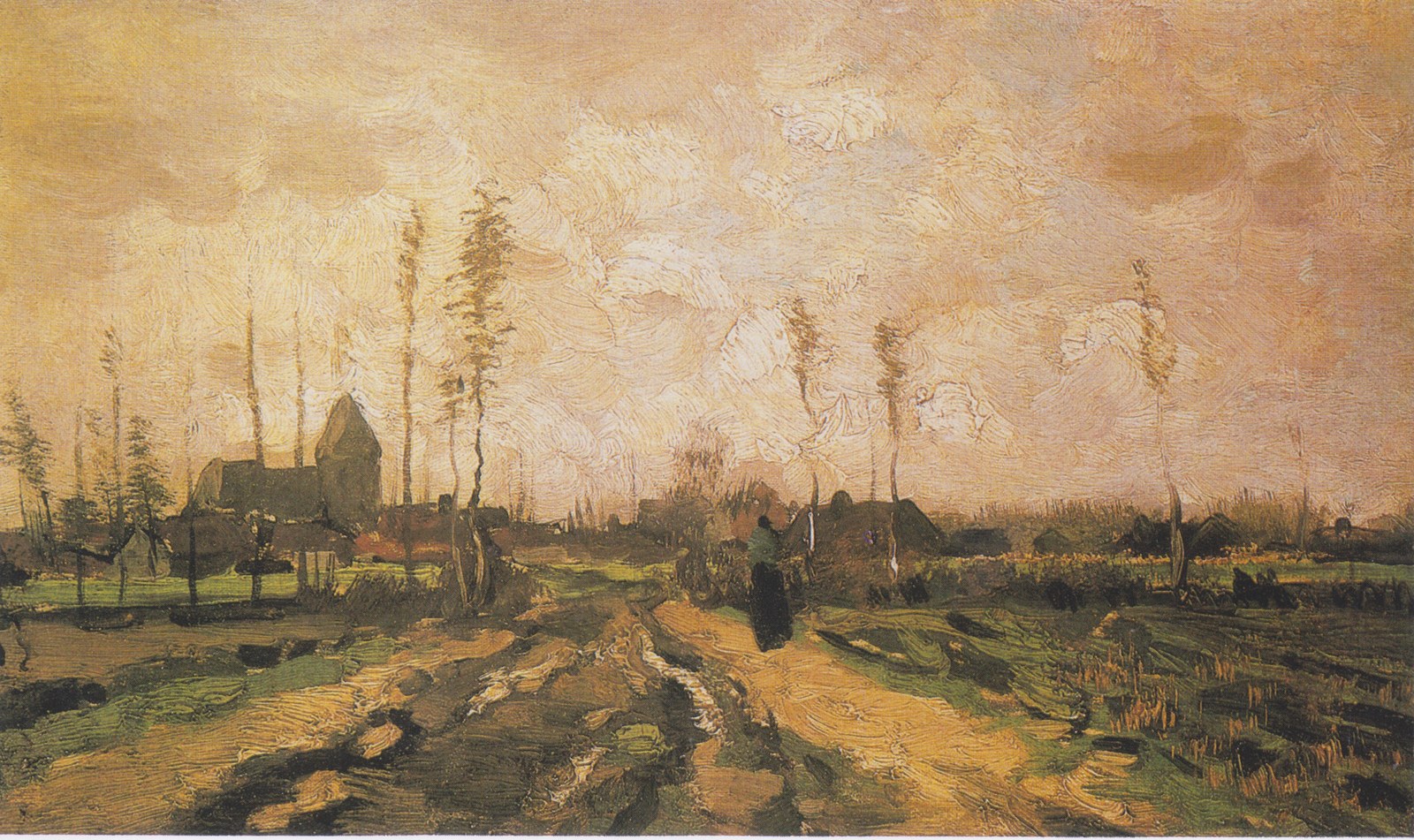 Landscape with Church and Houses