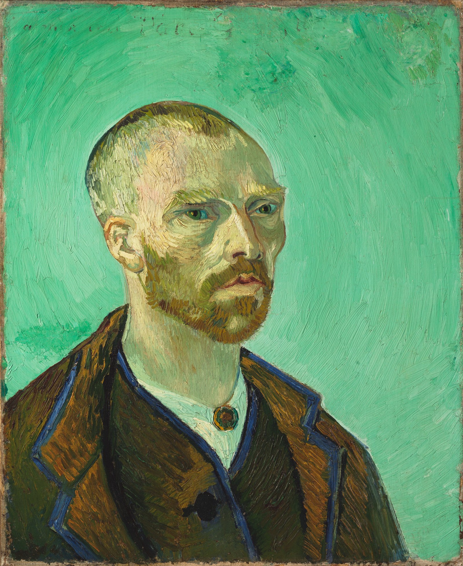 Self-portrait, dedicated to Paul Gauguin