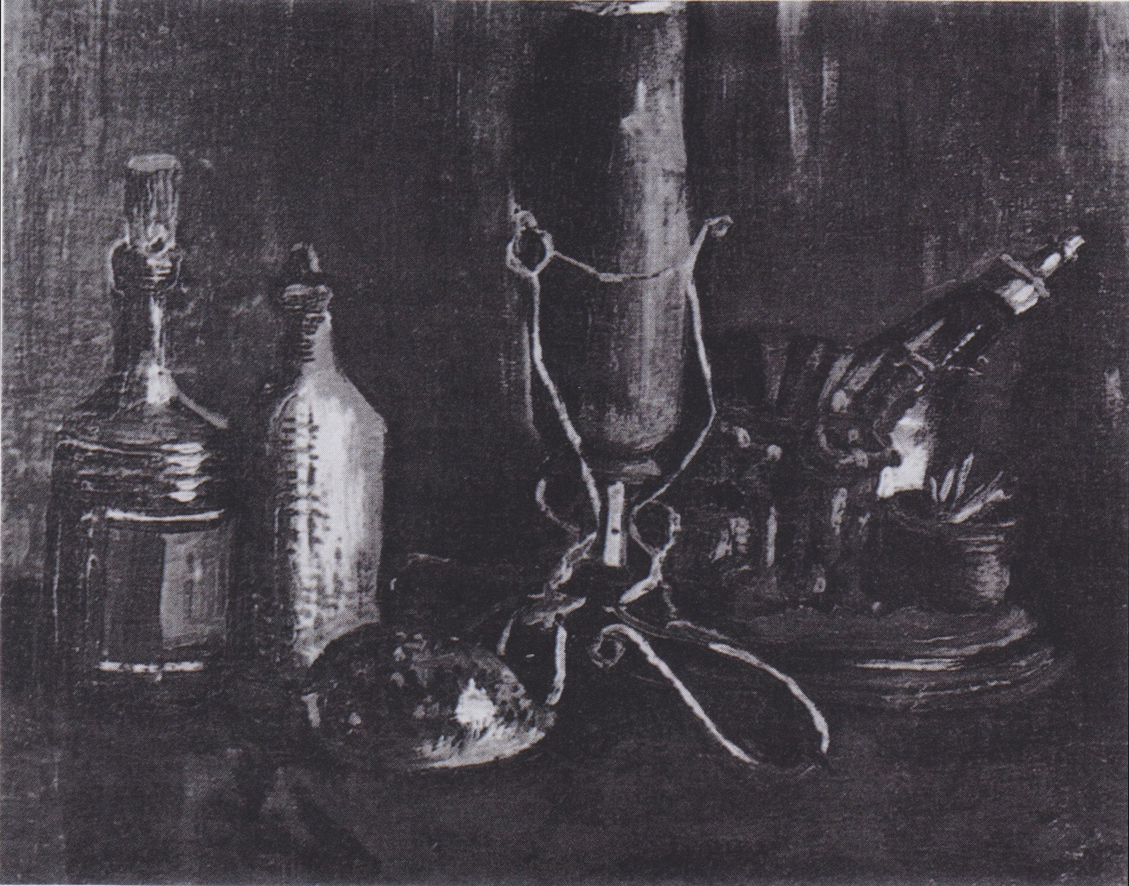 Still Life with Bottles and a Cowrie Shell