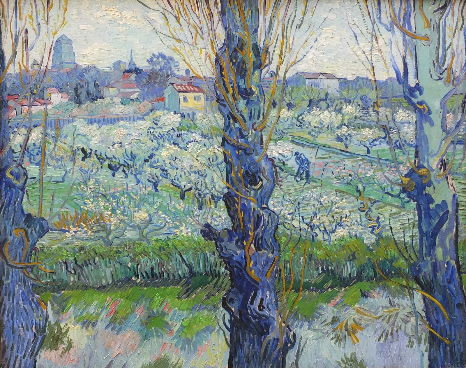 View of Arles, Flowering Orchards